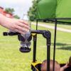 imageBright Starts John Deere Pop N Ride Stroller Wagon Foldable with Sun Shade 50 SPF Protection Seats 2 Kids at Once Green ampamp Yellow Unisex