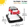 imageBright Starts JuneBerry WalkABout Baby Walker and Entertainer Removeable Floor Toy with Easy Fold Frame for Storage Ages 6 Months Little Speedster