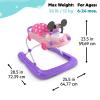 imageBright Starts JuneBerry WalkABout Baby Walker and Entertainer Removeable Floor Toy with Easy Fold Frame for Storage Ages 6 Months Minnie Mouse Go  Go Bows