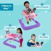 imageBright Starts JuneBerry WalkABout Baby Walker and Entertainer Removeable Floor Toy with Easy Fold Frame for Storage Ages 6 Months Minnie Mouse Go  Go Bows