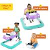 imageBright Starts JuneBerry WalkABout Baby Walker and Entertainer Removeable Floor Toy with Easy Fold Frame for Storage Ages 6 Months Purple Power