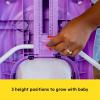 imageBright Starts JuneBerry WalkABout Baby Walker and Entertainer Removeable Floor Toy with Easy Fold Frame for Storage Ages 6 Months Purple Power