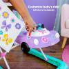 imageBright Starts JuneBerry WalkABout Baby Walker and Entertainer Removeable Floor Toy with Easy Fold Frame for Storage Ages 6 Months Purple Power