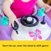 imageBright Starts JuneBerry WalkABout Baby Walker and Entertainer Removeable Floor Toy with Easy Fold Frame for Storage Ages 6 Months Purple Power