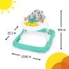 imageBright Starts JuneBerry WalkABout Baby Walker and Entertainer Removeable Floor Toy with Easy Fold Frame for Storage Ages 6 Months Ready to Roll