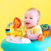 imageBright Starts JuneBerry WalkABout Baby Walker and Entertainer Removeable Floor Toy with Easy Fold Frame for Storage Ages 6 Months Zig Zag Zebra