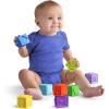 imageBright Starts KaledioCubes 9pk Stack ampamp Squeeze Blocks Baby Bath Toys  Play ampamp Learn with Colors Numbers ampamp Shapes Ages 3 Months MulticolorKalediocubes
