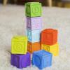 imageBright Starts KaledioCubes 9pk Stack ampamp Squeeze Blocks Baby Bath Toys  Play ampamp Learn with Colors Numbers ampamp Shapes Ages 3 Months MulticolorKalediocubes