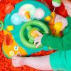 imageBright Starts Lights and Colors Driver Toy Steering Wheel with Car Sounds for Pretend Play  Green 6 Months and up