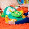 imageBright Starts Lights and Colors Driver Toy Steering Wheel with Car Sounds for Pretend Play  Green 6 Months and up