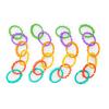 imageBright Starts Lots of Links Rings Toys for Stroller or Carrier Seat BPAFree Ages 0 Months Plus Multicolor 24 Count24 Count Pack of 1
