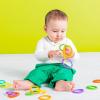 imageBright Starts Lots of Links Rings Toys for Stroller or Carrier Seat BPAFree Ages 0 Months Plus Multicolor 24 Count24 Count Pack of 1