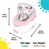 imageBright Starts Mickey Mouse Comfy Disney Baby Bouncer in Cloudscapes Includes Toy Bar with 3 Cute Toys Plays 7 Soothing Melodies wAuto ShutOff Age 06 MonthsMinnie Mouse