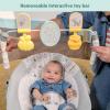imageBright Starts Mickey Mouse Comfy Disney Baby Bouncer in Cloudscapes Includes Toy Bar with 3 Cute Toys Plays 7 Soothing Melodies wAuto ShutOff Age 06 MonthsWinnie the Pooh  Classic Pals