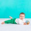 imageBright Starts Oball Easy Grasp Classic Ball BPAFree Infant Toy in Red Yellow Green Blue Age Newborn and up 4 InchesRedYellow