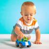 imageBright Starts Oball Easy Grasp Rattle ampamp Roll Toy Sports Car BPAFree Infant Crawling Toy 1 Pack Age 3 Months and up BlueGreen1 Count Pack of 1