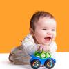 imageBright Starts Oball Easy Grasp Rattle ampamp Roll Toy Sports Car BPAFree Infant Crawling Toy 1 Pack Age 3 Months and up BlueGreen1 Count Pack of 1