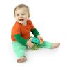 imageBright Starts Oball Rollin Rainstick Rattle EasyGrasp Toy Ages 3 Months Green Elephant