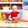 imageBright Starts Oball Rollin Rainstick Rattle EasyGrasp Toy Ages 3 Months Green Elephant