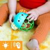 imageBright Starts Oball Rollin Rainstick Rattle EasyGrasp Toy Ages 3 Months Green Elephant