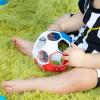 imageBright Starts Oball Rollin Rainstick Rattle EasyGrasp Toy Ages 3 Months Red  White  Blue Soccer Ball