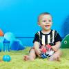 imageBright Starts Oball Rollin Rainstick Rattle EasyGrasp Toy Ages 3 Months Red  White  Blue Soccer Ball