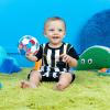 imageBright Starts Oball Rollin Rainstick Rattle EasyGrasp Toy Ages 3 Months Red  White  Blue Soccer Ball