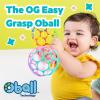 imageBright Starts Oball Rollin Rainstick Rattle EasyGrasp Toy Ages 3 Months Teal