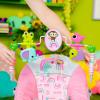 imageBright Starts Pink Paradise Portable Baby Bouncer with Vibrating Infant Seat and Toy Bar Max Weight 20 lbs Age 06 MonthsPink Paradise