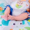 imageBright Starts Portable Automatic 6Speed Baby Swing with Removable Toy Bar 09 Months 620 lbs Rainforest VibesRainforest Vibes