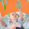 imageBright Starts Portable Automatic 6Speed Baby Swing with Removable Toy Bar 09 Months 620 lbs Rainforest VibesRainforest Vibes