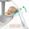 imageBright Starts Portable Automatic 6Speed Baby Swing with Removable Toy Bar 09 Months 620 lbs Rainforest VibesRainforest Vibes