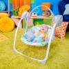 imageBright Starts Portable Automatic 6Speed Baby Swing with Removable Toy Bar 09 Months 620 lbs Rainforest VibesRainforest Vibes