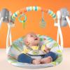 imageBright Starts Portable Automatic 6Speed Baby Swing with Removable Toy Bar 09 Months 620 lbs Rainforest VibesRainforest Vibes