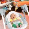 imageBright Starts Portable Automatic 6Speed Baby Swing with Removable Toy Bar 09 Months 620 lbs Rainforest VibesWhimsical Wild