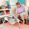 imageBright Starts Portable Automatic 6Speed Baby Swing with Removable Toy Bar 09 Months 620 lbs Rainforest VibesWhimsical Wild