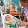 imageBright Starts Portable Automatic 6Speed Baby Swing with Removable Toy Bar 09 Months 620 lbs Rainforest VibesWhimsical Wild