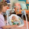 imageBright Starts Portable Automatic 6Speed Baby Swing with Removable Toy Bar 09 Months 620 lbs Rainforest VibesWhimsical Wild