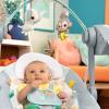 imageBright Starts Portable Automatic 6Speed Baby Swing with Removable Toy Bar 09 Months 620 lbs Rainforest VibesWhimsical Wild