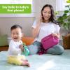 imageBright Starts Press ampamp Glow Spinner Cause and Effect Musical Baby Toy Age 6 MonthsElephone
