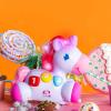 imageBright Starts Rock ampamp Glow Unicorn Crawling Baby Toy with Lights and Melodies Age 6 Months  Pink