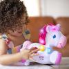 imageBright Starts Rock ampamp Glow Unicorn Crawling Baby Toy with Lights and Melodies Age 6 Months  Pink