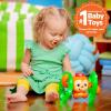 imageBright Starts Roll ampamp Glow Monkey Crawling Baby Toy with Lights and Sounds Tummy Time Toy 6 Months and upRoll  Glow