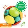 imageBright Starts Roll ampamp Glow Monkey Crawling Baby Toy with Lights and Sounds Tummy Time Toy 6 Months and upWobble Bobble