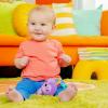 imageBright Starts Sloth Plush Playful Pals TakeAlong BPAFree Stroller Baby Toy Age NewbornPurple Sloth