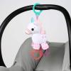 imageBright Starts Sloth Plush Playful Pals TakeAlong BPAFree Stroller Baby Toy Age NewbornUnicorn