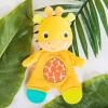 imageBright Starts Snuggle ampamp Teethe BPAfree Crinkle Teething Plush Baby Toy  Elephant1 Count Pack of 1