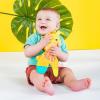 imageBright Starts Snuggle ampamp Teethe BPAfree Crinkle Teething Plush Baby Toy  Elephant1 Count Pack of 1