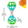 imageBright Starts Soothers ampamp Shakers 7pc Gift Set  BPAFree Baby Rattles Teethers and Stroller Toys Unisex NewbornOball Shaker Rattle