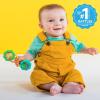 imageBright Starts Soothers ampamp Shakers 7pc Gift Set  BPAFree Baby Rattles Teethers and Stroller Toys Unisex NewbornRattle  Shake Green